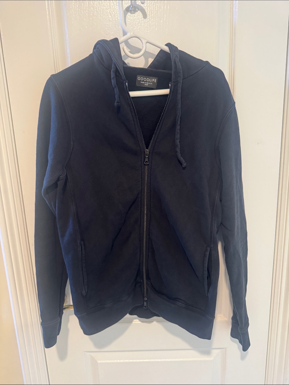 Goodlife Black Zip-Up Hooded Jacket